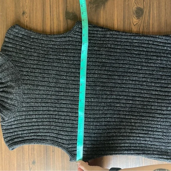 G.A.S Women’s Turtleneck Knot Gray Dress MIDI Size XL *Measurements in photo* - Picture 6 of 7